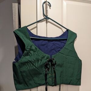 Reversible cropped bodice
